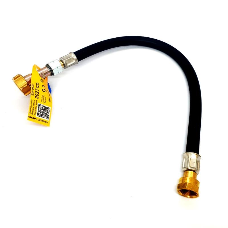 Шланг газовый G2(Shell-F)-M20, 45см, с аварийным клапаном