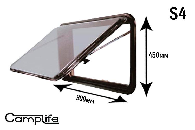 Окно откидное CampLife S4, 900x450мм