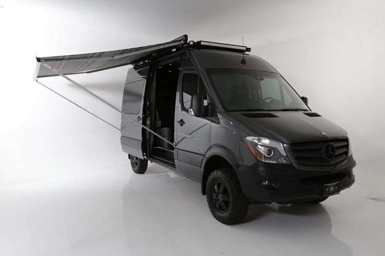 Маркиза накрышная электро Camplife 4 м черная, черный жемчуг