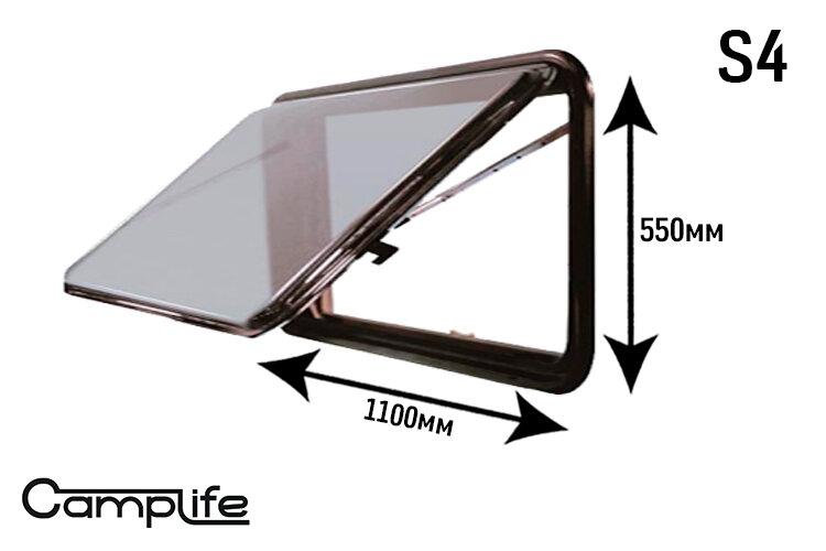 Окно откидное CampLife S4, 1100x550мм