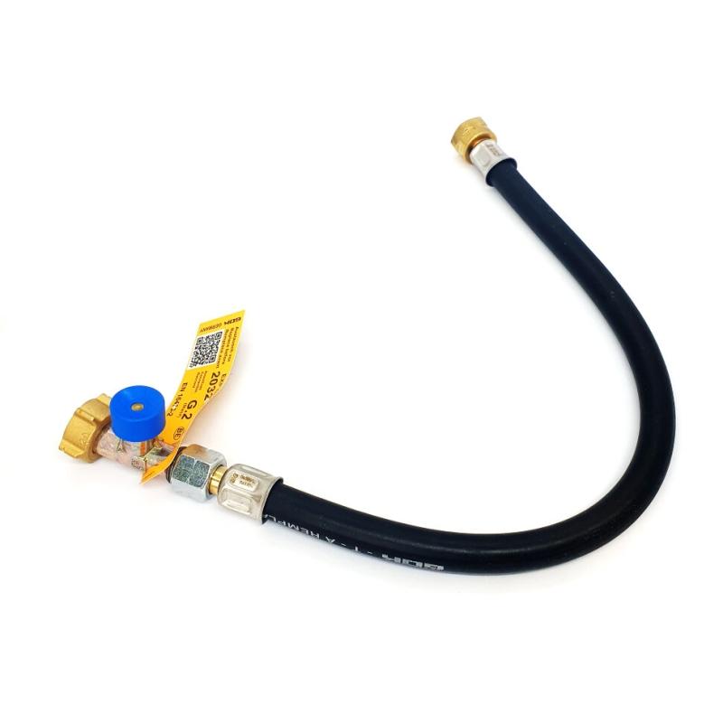 Шланг газовый G2(Shell-F)-M20, 45см, с аварийным клапаном
