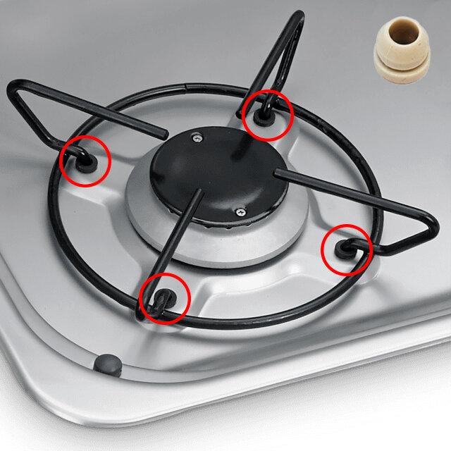 Заглушка для газовой плиты Dometic 4,7мм, белая, 4шт