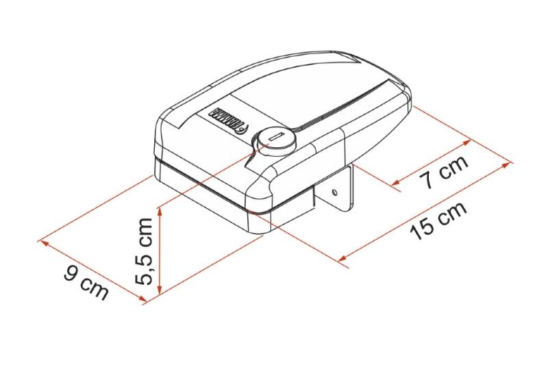 Замок дополнительный Fiamma Safe Door 3 Г-образный (комплект 3шт), белый