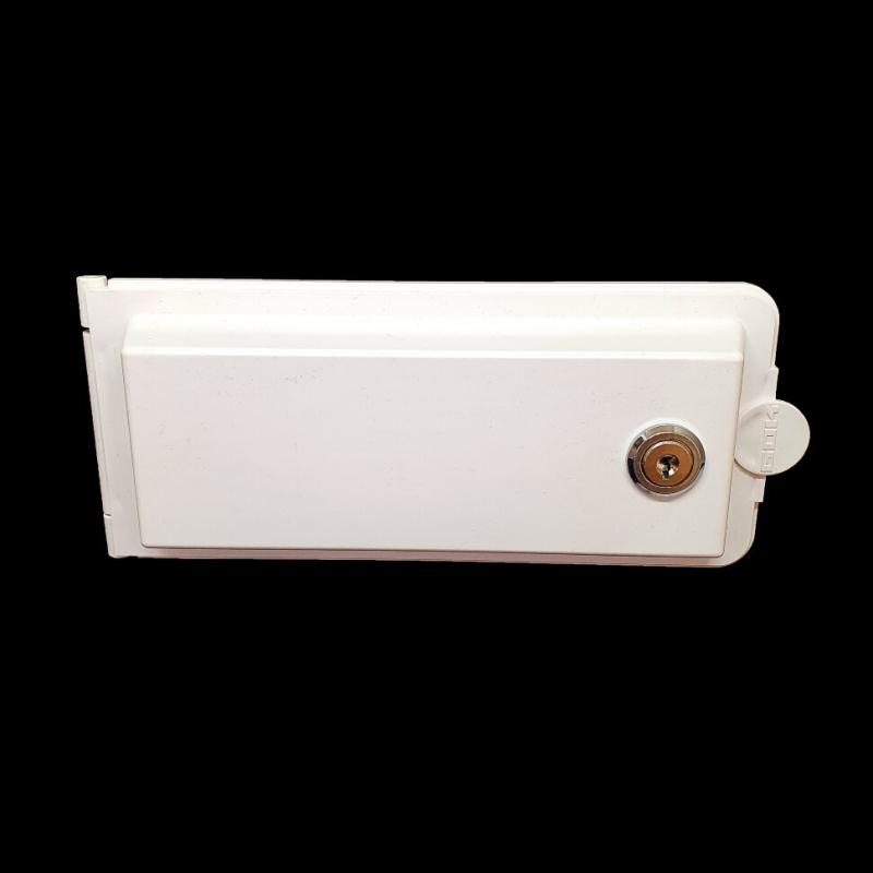 Розетка внешняя GOK для подключения газа, с ключем, белая