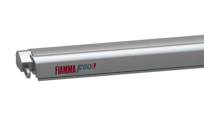 Маркиза накрышная Fiamma F80L, 4,5м, белая, королевский серый