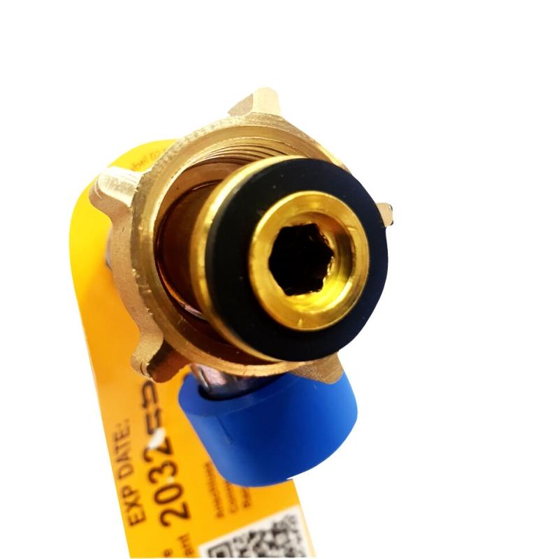 Шланг газовый G2(Shell-F)-M20, 45см, с аварийным клапаном
