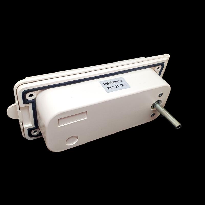 Розетка внешняя GOK для подключения газа, с ключем, белая