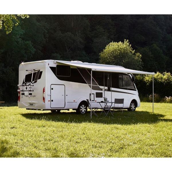 Маркиза настенная Thule Omnistor 5200, 4,5м, антрацит, серое полотно