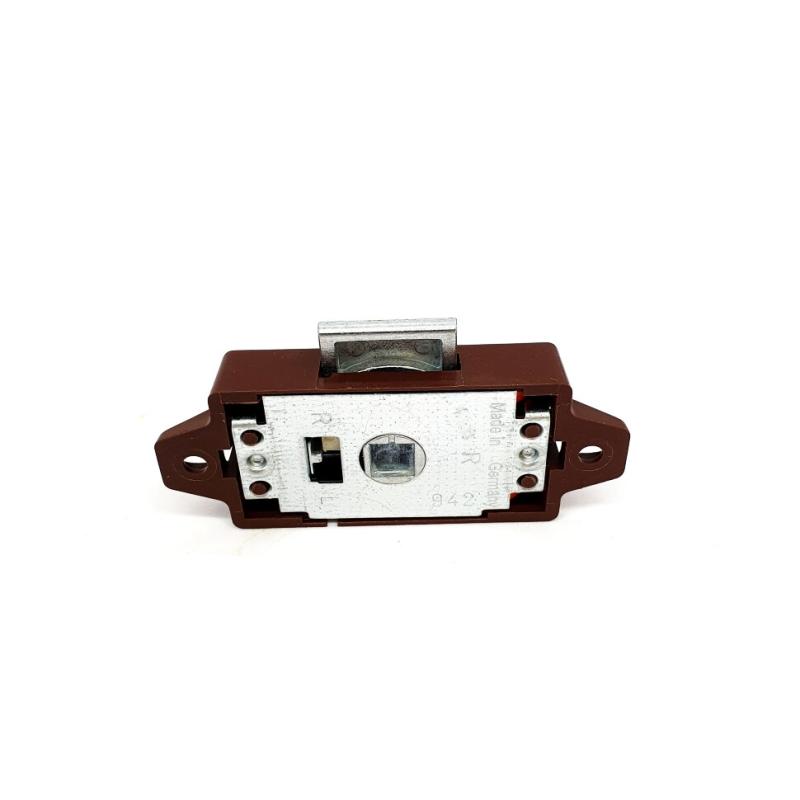 Замок двери туалета трехточечный, коричневый