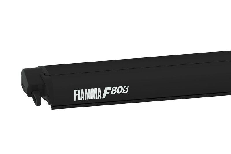 Маркиза накрышная Fiamma F80S, 4,5м, черная, темно-серый