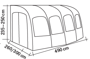 Палатка надувная Reimo, Marina Air 490