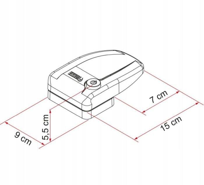 Замок дополнительный Fiamma Safe Door 3 Г-образный (комплект 3шт), белый